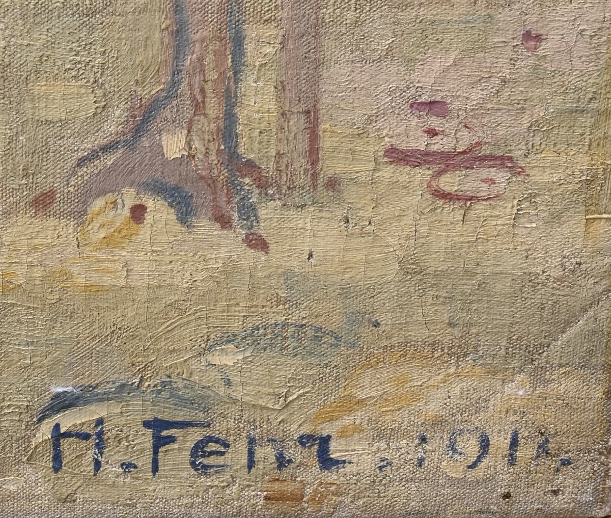 Henri Fehr - Bathers And Fauns - Switzerland, Early 20th Century-photo-1